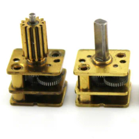 N20 Reduction Gearbox 1:300 Reduction Ratio Miniature Low-speed Small Motor Robot Gear Reducer Box Long Shaft All Metal