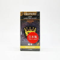 Okamoto 岡本002 皇冠型 超薄柔軟 衛生套 保險套 10入/盒 日本製