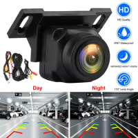 Car Backup/Front/Side View Camera with Guideline AHD 1080P Reverse Rear Cam 170° Adjustable Lens for Used in variety of vehicles