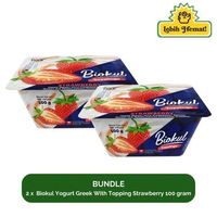Biokul Greek Yoghurt Topping Strawberry 100 gram