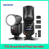 NEEWER Z2-C Z2-N TTL Round Head Flash Speedlite For Canon For Nikon 2.4G TTL Round Head Flash Speedlite 2600mAh Full PowerFlash