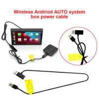 12V AI Box Power Cable Prevent Restart Wireless CarPlay Android Auto Converter High Speed Power Supply Cable USB Port