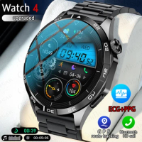 ECG+PPG AMOLED Screen Smart Watch Man Bluetooth Call Man Watch GPS Sport Waterproof Smartwatch Men For Android IOS Watch 4 46MM