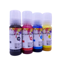 T544 544 Sublimation Ink 4 Color Bottle Refill Kit Fit For Epson EcoTank L3150 L3110 L3100 L3210 L3250 L1110 5190 Inkjet Printer