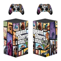 Grand Theft Auto GTA 5 Skin Sticker Cover for Xbox Series X Console and Controllers Xbox Series X XSX Skin Sticker Decal Vinyl