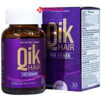 [CHÍNH HÃNG] Qik Hair For Women Ecogreen (30 viên) giúp giảm rụng tóc ở nữ giới, giúp tóc mọc nhanh