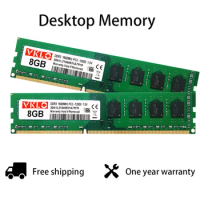50pcs DDR3 8G Desktop Memoria RAM PC3-10600 12800 240pins 1333Mhz 1600Mhz 1866Mhz Non-ECC Unbuffered DIMM Tabletop Computer RAM