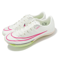 【NIKE 耐吉】田徑釘鞋 Air Zoom Maxfly 男鞋 女鞋 米白 粉紅 螢光黃 氣墊 碳板 可拆釘(DH5359-100)