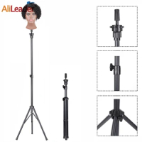 Alileader New 125Cm Wig Stand Wig Tripod With Mannequin Canvas