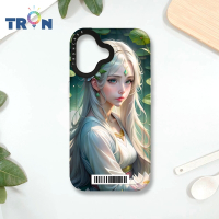 TRON IPHONE 16 荷葉中的少女 防摔 MAGSAFE 磁吸 太空載具殼 透白 手機殼