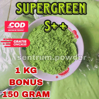 bubuk minuman hijau teh herbal 1kg bonus 150gram Tea Matcha Powder Green Gula Greentea Daun