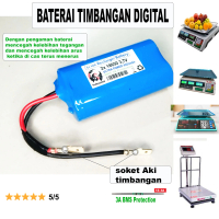 Baterai timbangan aki timbangan digital recharger 3.7V~4.2V type 18650 8000 mAh , 4000mAh dengan pe
