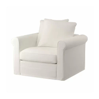 GRÖNLID 扶手椅, inseros 白色, 107x98x49 公分