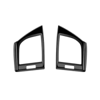 For Toyota Alphard 40 Series 2023+ RHD Bright Black Dashboard Air Condition Vent Outlet Cover Trim Frame Sticker