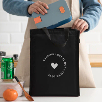 Lunch Box Tote Bag Thickened Large Insulated Bag with Lunch Bag Bento Bag for Office Workers and Stu