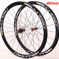 Ultralight 700c 40mm carbon fiber hub V Brake alloy bike wheelset brake Bmx bicycle Road Aluminum alloy wheels