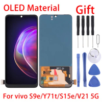 OLED Material LCD Screen and Digitizer Full Assembly For vivo S9e/Y71t/S15e/V21 5G