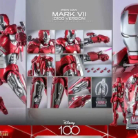 Hot Toys Ht D100 Edition Mms696 Alternative Color Mk7 Iron Man Mar 7 Limit Mk7 Anime Figure Kids Collectable Gifts