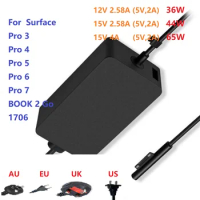 12V 15V 2.58A 4A 36W 44W 65W for Microsoft surface book pro 3 pro 4 pro 5 pro 6 pro 7 power adapter Surface Book 1706 charger
