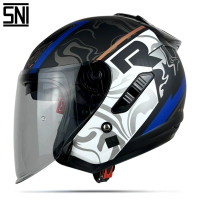 Helm SHEL ROVER Double Visor Motif GROOVE | Helm Half Face Premium Untuk Pria dan Wanita Dewasa SNI 
