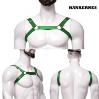Male BondageGay Fetish Harness Men Bdsm Arnes Hombre X-Shape Back Elastic Shoulder Muscle Chest Harness Belt Gay Catsuit