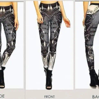 Legging Wanita Gothic Hitam