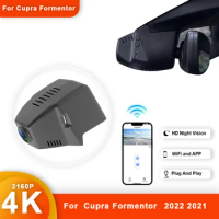 For Cupra Formentor 2022 2021 Front and Rear 4K Dash Cam for Car Camera Recorder Dashcam WIFI Car Dvr Recording Devices