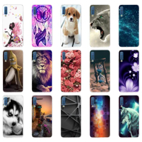 Case For Samsung Galaxy A7 2018 Phone Cover Silicone Colorful Printing Back Case Cover For Samsung A7 2018 A750 A750F 6.0 Inch 1