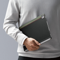 【PITAKA】浮織 iPad 2022 12.9吋航太纖維磁吸平板殼(獨特時尚且適手性佳)