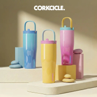 CORKCICLE Go Cup XL Color Block (30oz/890ml) Tumbler - Leakproof, Stainless Steel, Insulated Water B