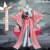 COS-HoHo Anime Onmyoji SSR Shiranui Game Suit Gorgeous Kimono Uniform Cosplay Costume Halloween Party Role Play Outfit For Women