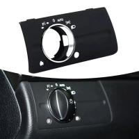 ฝาครอบแผงสวิตช์ไฟหน้า, สีดำ, สำหรับ Mercedes-Benz E-Class W211, ปี 2003-2008