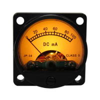 6-12V Pointer With Warm LED Background Lighting DC 100mA Ammeter VU Meter For Tube Amplifier Audio Accessories