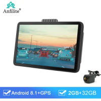Anfilite 7 Inch Portable Android Car camera Dashboard 2+32GB GPS Navigation 1080P Dual Lens Bluetooth WiFi Video Recorder