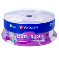 威寶 國際版 8X DVD+R DL 珍珠白滿版可印 桶裝 (25片)