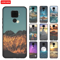 JURCHEN Silicone Phone Case For Huawei Nova 5i Pro Case 2019 Fashion 3D Print Soft Back Cover For Huawei Mate 30 Lite Cover
