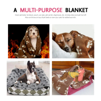 {DLGIFJIE} Soft Cute Pet Dog Blanket Winter Warm Cat Dog Bed Mat Print Sleeping Mattress Small Mediu