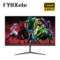 FYHXele 27inch Monitor 1K 240Hz Computer Gaming Flat IPS LCD DP 1ms GTG Response Free-Sync G-Sync With Speaker