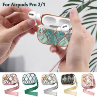 Colorful Fashion Apple Airpods Pro Case Protective Bluetooth Wireless Earphone Cover with The Rope for Apple AirPods 1 2 Cases