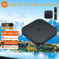 Original Xiaomi TV Box S 2nd Gen 2G 8G 4K Ultra HD Smart TV Box Media Player Google TV Cast Netflix Set Top Box Via Remote Case