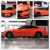 Sunice Matte Orange Vinyl Car Wrap Sticker Decal Film Adhesive Sticker Interior Car Styling Covering Wrapping Air Bubble Free