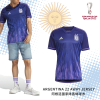 adidas 球衣 Argentina 22 Away 男款 紫 阿根廷 國家隊 客場 短袖 世足 世界盃 HF2159