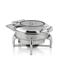 Stainless Steel Chafing Dish Buffet Dinner High Quality With Glass Lid Panela Large Capacity Heat Freshness Storage Party Family