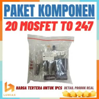 Paket Komponen Siap Solder List komponen 20 mosfet to 247 part komponen Inverter LF 20 mosfet to 247