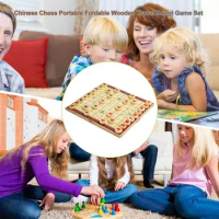 Chinese Chess Set Classic Inferential Training Chess Board Games Compact Folding Board Game Set For Adults Two Player Chess Game