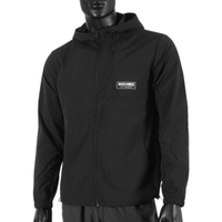 Skechers [L321M072-0018] 男 外套 連帽風衣 立領 薄款 輕便 秋季 休閒 舒適 黑