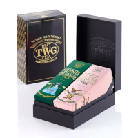 【TWG Tea】時尚茶罐雙入禮盒組 茶宴舞會茶100g+蝴蝶夫人之茶100g(黑茶+綠茶)