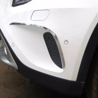 For Benz GLA200 GLA180 GLA220 2015 2016 2017 ABS Chrome Front Fog Light Trim Car Accessories Stickers