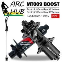 ARC Mt009 Hub Rear Axle Boost 12x148 10x141mm Cube Bike Mtb Bicycle Hub HG 11s Freehub Micro Spline 12v XD 32holes Bicycle Parts