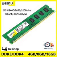 DDR4 DDR3 DDR2 4GB 8GB Memory Ram 1066 1333 1600MHz PC3 1.5V 240Pin PC4 1.2V 288Pin 8500 10600 12800 Desktop UDIMM Memoria Ram